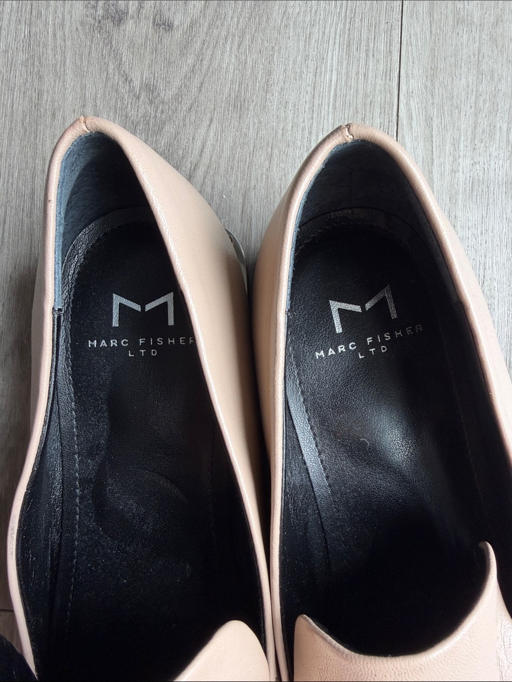 Nude leather loafers - Picture 4 of 5